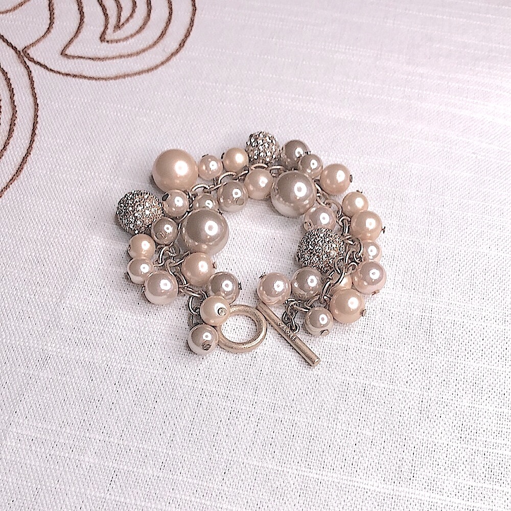 NWOT Carolee Large Champagne Toggle Bracelet - Picture 11 of 12